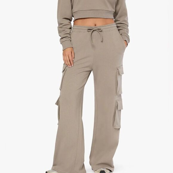 New WeWoreWhat Grey Cargo Sweatpants Straight Leg XXL 🌺 - Picture 2 of 7